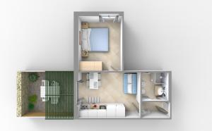 Denah lantai Residence Glicini