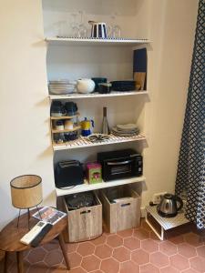 Køkken eller tekøkken på Duplex dans maison de village + 10 billeder