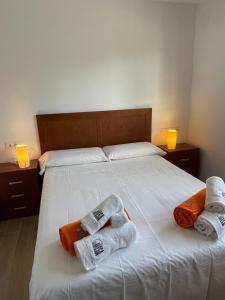 Posteľ alebo postele v izbe v ubytovaní LA MESA