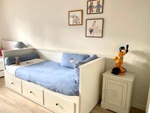 Voodi või voodid majutusasutuse Residentie Rapallo Oostende with fantastic Sea View! toas