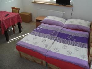Postel nebo postele na pokoji v ubytování Penzion Apartmány Zlín