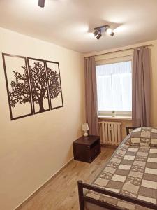 Posteľ alebo postele v izbe v ubytovaní APARTAMENT CENTRUM Międzychód