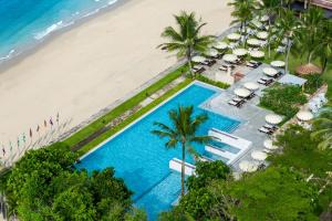 an aerial view of the beach and pool at Apsara Beachfront Resort & Villa - SHA Extra Plus in Khao Lak