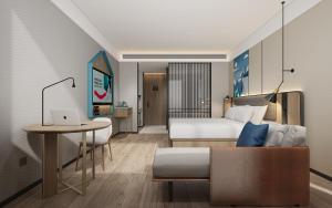 Area soggiorno di Guangzhou Yilin Hotel - Xiaogang metro Store