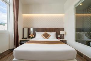 Katil atau katil-katil dalam bilik di Minh Chien Hotel