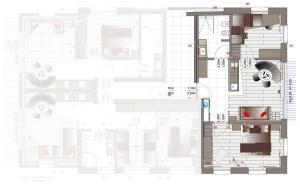 Nacrt objekta Tschitthof Wohnung Andl