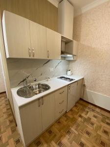 Kuchyň nebo kuchyňský kout v ubytování DARBAS GUEST HOUSE