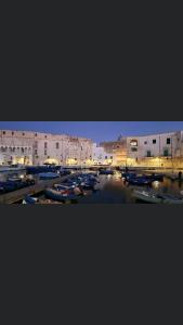 a group of boats are docked in a harbor at Ristella Home in Monopoli