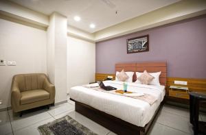 HOTEL AURELLIA客房内的一张或多张床位