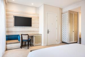 Postel nebo postele na pokoji v ubytování Ermita Cartagena, a Tribute Portfolio Hotel