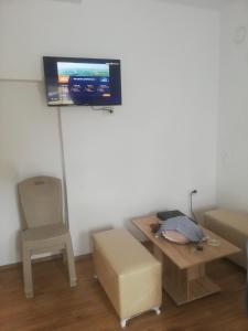 TV a/nebo společenská místnost v ubytování Hostel Vintage + 37 fotografií
