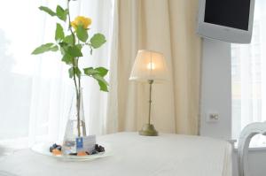 Voodi või voodid majutusasutuse Hotel 't Witte Huys Scheveningen toas