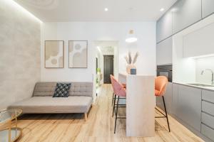 A seating area at Zeus Design Apartments Schönbrunn