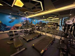 Fitnesscentret og/eller fitnessfaciliteterne på The Beach kata Condotel private Room