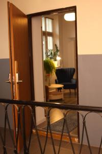 Χώρος καθιστικού στο Apartament przy kładce