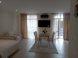 TV a/nebo společenská místnost v ubytování AVALON Apart-Hotel