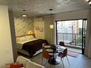 Katil atau katil-katil dalam bilik di Flats luxuosos no ID Vida Urbana +41 gambar