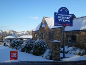 Hanmer Springs Scenic Views Motel during the winter