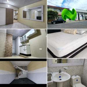 a collage of photos of a bedroom and a house at Excelente Apartamento Confortable, Central, Bonito y Económico in El Espinal
