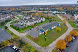 Letecký snímek ubytování Super 8 by Wyndham Rockford I-90 Casino District