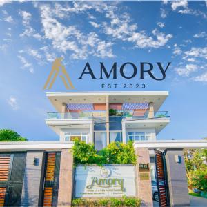 a building with the amory sign on it at Villa Amory Mui Ne in Mui Ne