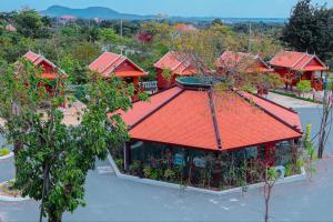 Ett flygfoto av Rumdual Krong Kep Resort