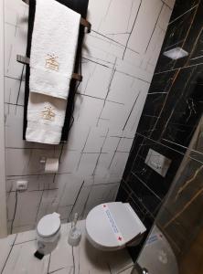 Kopalnica v nastanitvi Apartman Lux-besplatno korišćenje zasebne garaže