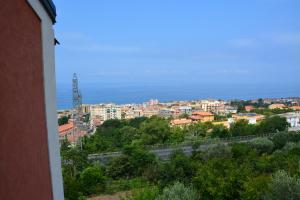 a view of a city from a building at B&B La Casa Rossa in Paola
