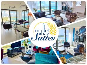 a collage of pictures of a living room at Mullet Bay Suites - Your Luxury Stay Awaits in Cupecoy