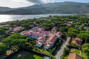 an aerial view of a house next to a lake at Giannella Beach Residence Apartment in Giannella