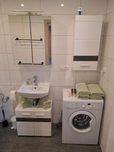 Kúpeľňa v ubytovaní Cztery Kąty Apartament Wągrowiec