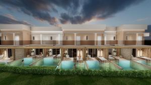 an image of a rendering of a resort building at Sofia Resort Luxury Suites in Georgioupolis