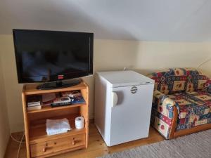 TV a/nebo společenská místnost v ubytování 2 Zimmer Wohnung in Thermennähe für 4 Personen