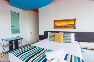 Letto o letti in una camera di Hotel Guatatur