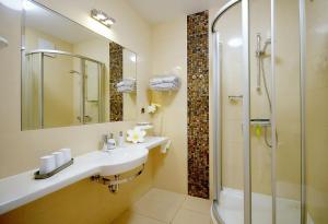 Łazienka w obiekcie Apartment prywatny w Hotelu Diwa w strefie kurortowej z klimatyzacja i Parkingiem wcentrum Kolobrzegu