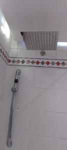 a shower in a bathroom with a tile ceiling at Mariu Apartment in Buenos Aires +14 photos