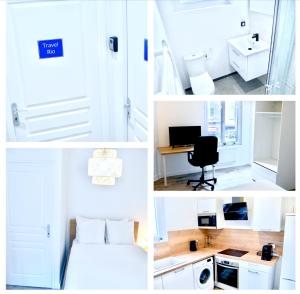 Postel nebo postele na pokoji v ubytování Travel Rio Logement en Colocation