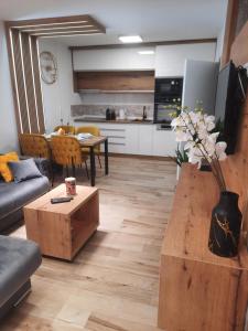 Kuhinja oz. manjša kuhinja v nastanitvi Apartman Lux-besplatno korišćenje zasebne garaže