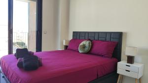 Postel nebo postele na pokoji v ubytování Beach Apartment Calafell Playa