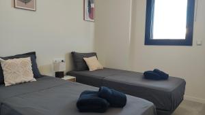 Postel nebo postele na pokoji v ubytování Beach Apartment Calafell Playa