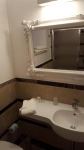 Koupelna v ubytování Hotel Gargallo
