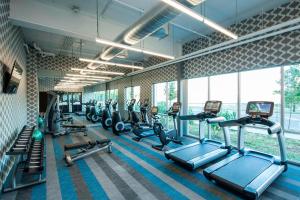 Fitness centrum a/nebo fitness zařízení v ubytování Aloft Syracuse Inner Harbor