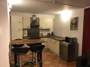Η κουζίνα ή μικρή κουζίνα στο Wohlfühl- Wohnung