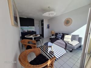 Posezení v ubytování Appartement Vue bleu azur