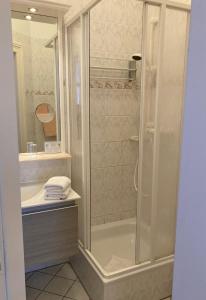 Koupelna v ubytování Hotel Germania
