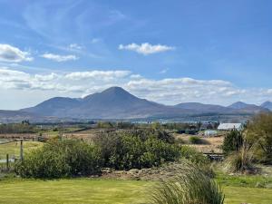 a view of a mountain in the distance at Ruisgarry Bed and Breakfast in Breakish