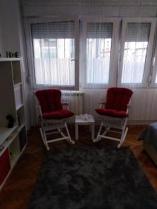 Posezení v ubytování Astra apartman
