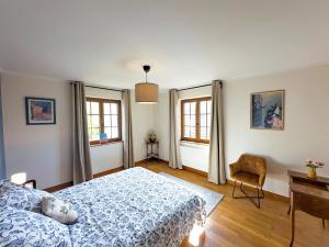 Ένα ή περισσότερα κρεβάτια σε δωμάτιο στο Eden-Maison Familiale 130m2, 3 Chambres, Jardin Privatif
