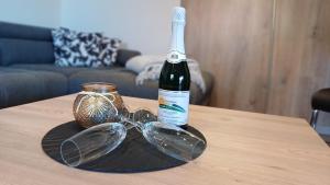 Nápoje v ubytování Ferienhaus Kari