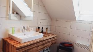 Koupelna v ubytování Ferienhaus Kari
